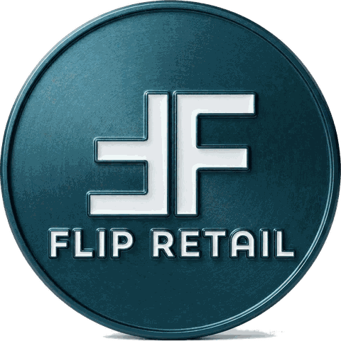 The Flip Retail emblem — a letter F paired with its 180-degree rotation